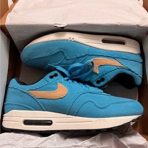 Nike Air Max 1 Premium ‘Baltic Blue Corduroy’ Size 10.5
